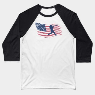 Vintage American Flag Baseball Baseball T-Shirt